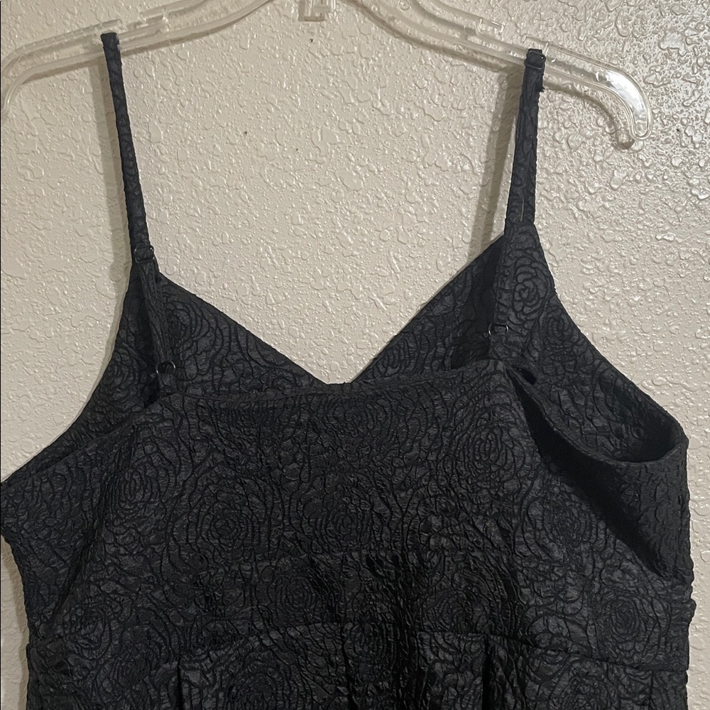 BloomChic A-line Rosette Black Mini Dress - Picture 8 of 13